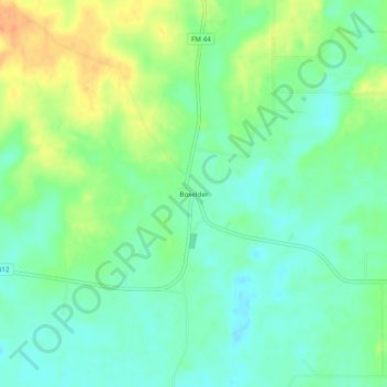 Mappa topografica Boxelder, altitudine, rilievo
