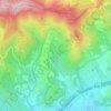 Mappa topografica La Font del Pop, altitudine, rilievo