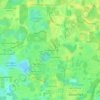 Mappa topografica Farmington, altitudine, rilievo