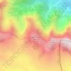 Mappa topografica Punta Quaira di Sennes, altitudine, rilievo