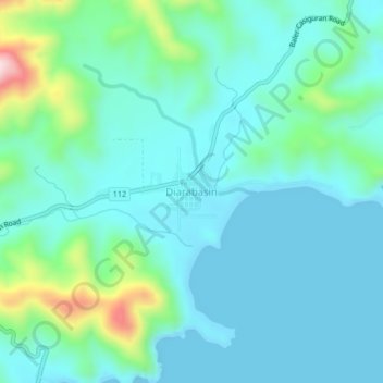 Mappa topografica Diarabasin, altitudine, rilievo