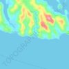 Mappa topografica Alimsog, altitudine, rilievo