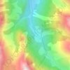 Mappa topografica La Roche Écroulée, altitudine, rilievo