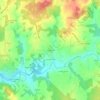 Mappa topografica Les Bordes, altitudine, rilievo