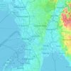 Mappa topografica San Juan, altitudine, rilievo