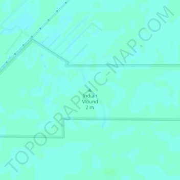 Mappa topografica Indian Mound, altitudine, rilievo