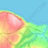 Mappa topografica Boulby, altitudine, rilievo