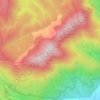 Mappa topografica Morro de Santo Antônio, altitudine, rilievo