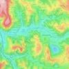 Mappa topografica Bonissard, altitudine, rilievo