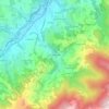 Mappa topografica Les Hôtelleries, altitudine, rilievo