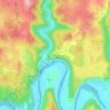 Mappa topografica Pech Picou, altitudine, rilievo