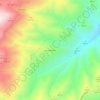 Mappa topografica Los Casimiros, altitudine, rilievo