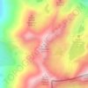 Mappa topografica Pic de Malcaras, altitudine, rilievo