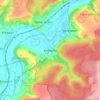 Mappa topografica Koßweda, altitudine, rilievo