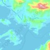 Mappa topografica Coron, altitudine, rilievo