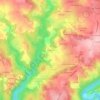 Mappa topografica Le Mialet, altitudine, rilievo