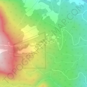 Mappa topografica Forbidden Plateau, altitudine, rilievo