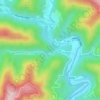 Mappa topografica Laujol, altitudine, rilievo