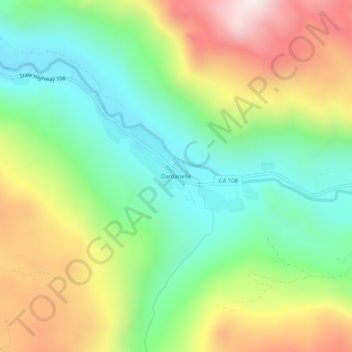 Mappa topografica Dardanelle, altitudine, rilievo