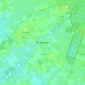 Mappa topografica Meinersfehn, altitudine, rilievo