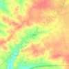 Mappa topografica Big Rock, altitudine, rilievo