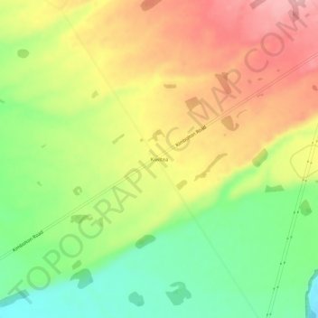 Mappa topografica Kiwitea, altitudine, rilievo