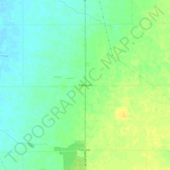 Mappa topografica Falmouth, altitudine, rilievo