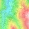 Mappa topografica Geneuil, altitudine, rilievo