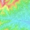 Mappa topografica Le Delèche, altitudine, rilievo