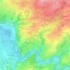 Mappa topografica La Clavière, altitudine, rilievo