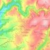 Mappa topografica Le Mouscard, altitudine, rilievo