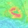 Mappa topografica Piesberg, altitudine, rilievo