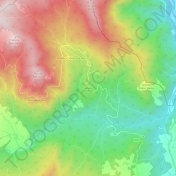 Mappa topografica Rofelle, altitudine, rilievo