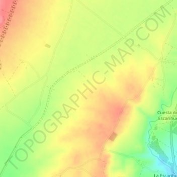 Mappa topografica Molino de Viento, altitudine, rilievo