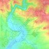 Mappa topografica Les Ouchettes, altitudine, rilievo