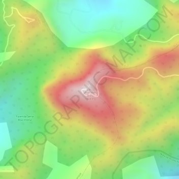 Mappa topografica Pico dos Dias, altitudine, rilievo