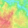 Mappa topografica La Minière, altitudine, rilievo
