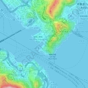Mappa topografica 安里西村, altitudine, rilievo
