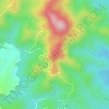 Mappa topografica Morro Grande, altitudine, rilievo