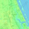 Mappa topografica Port St. Lucie, altitudine, rilievo