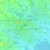 Mappa topografica 合肥市, altitudine, rilievo
