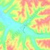 Mappa topografica Pine View, altitudine, rilievo
