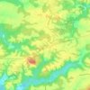 Mappa topografica La Lagüe, altitudine, rilievo
