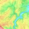 Mappa topografica Les Réhories, altitudine, rilievo
