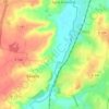 Mappa topografica La Lande, altitudine, rilievo