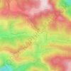 Mappa topografica Le Bez, altitudine, rilievo