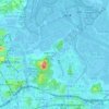 Mappa topografica 大井圍, altitudine, rilievo