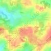 Mappa topografica La Rouardais, altitudine, rilievo