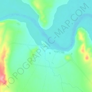 Mappa topografica Şahintepe, altitudine, rilievo