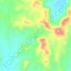Mappa topografica North Sapa, altitudine, rilievo